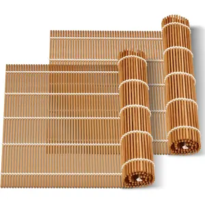 9.5"x9.5" Sushi Rolling Mat - Kimbap Roller (2 PCS) | Kitchen Utensils Specialty Kitchen Gadget 9.5"x9.5" Sushi Rolling Mat - Kimbap Roller (2 PCS) | Kitchen Utensils Specialty Kitchen Gadget
