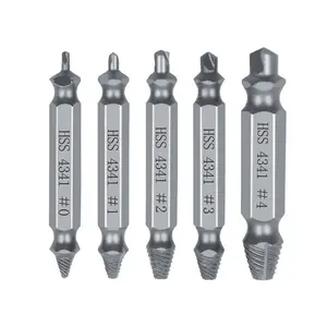 Stripped Screw Extractor Kit, Broken Bolt Remover Tool Set for Damaged Screws, Anti-Slip Easy Out Extractors with Stainless Steel Drill Bits, Multi-Size for Metal Wood, DIY Auto Repair & Maintenance, Spiral Drill Bit