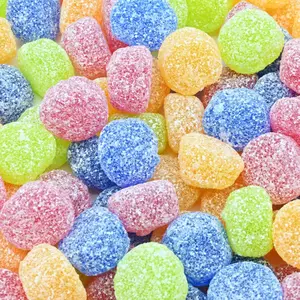 Gummy Sour Buttons Candy (Assorted Flavour) chewy boards buy bulk
