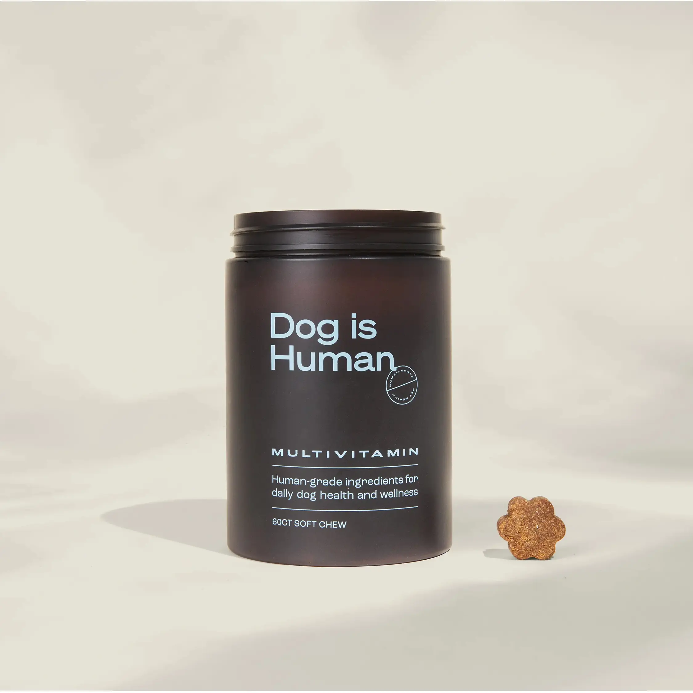 Dog is Human Daily Multivitamin for Dogs Human-grade, Vet-formulated, Made in Vermont (Chicken Flavor/Beef Flavor)