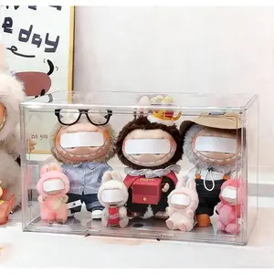 Blind box storage display rack,lebubu shows the box and makes dolls by hand.Transparent dustproof acrylic display cabinet.Shoes, bags,cosmetics display box Organiser Shelf Clouds 23 Inch jewelry box storage organization jewelry organizer