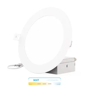 6-Inch 3CCT Recessed LED Downlight, 12W, 1050 Lumens, Triac Dimming, Wet Rated