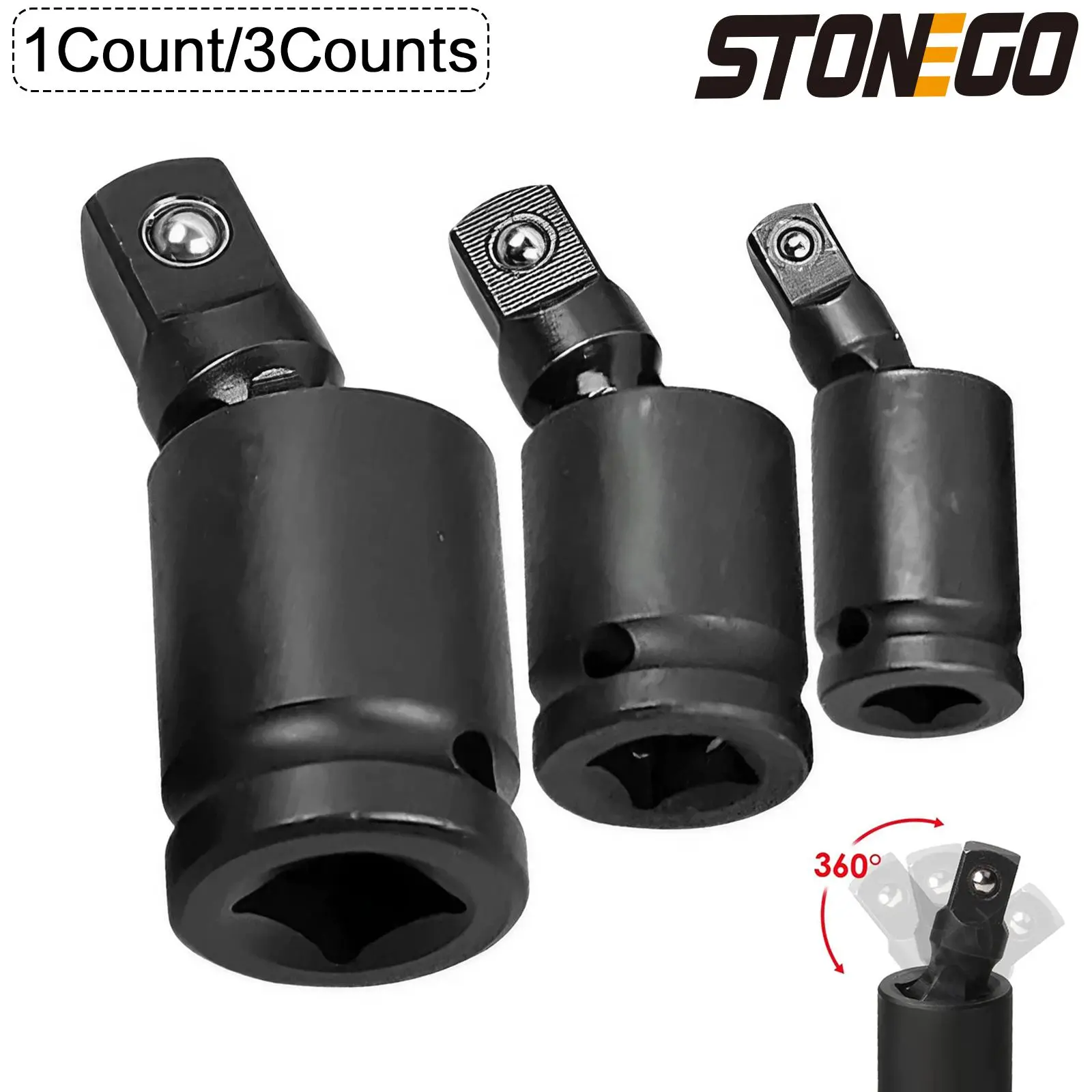 Universal Pneumatic Joint, Wrench Socket Adapter Universal Wrench Extension High Hardness For Electric Pneumatic Forging Wrench Extender Tool