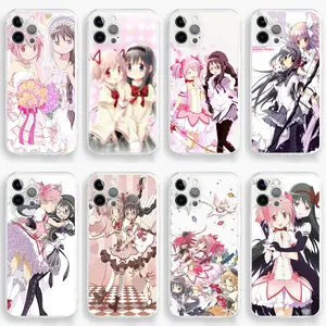 Anime Puella Magi Madoka Magica Fashionable Classic Y2K Style Phone Case for IPhone 17 16 15 14 13 12 11 Pro Max Plus Air Protective Fashion Drop-proof Gift Unique Design