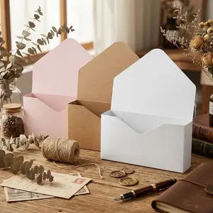 4pcs Envelope Flower Box Gift Box, Florist Professional Bouquet Packaging Material, Ideal for Birthday Valentine's Day Mother's Day Halloween Party Anniversary Flower Wrapping