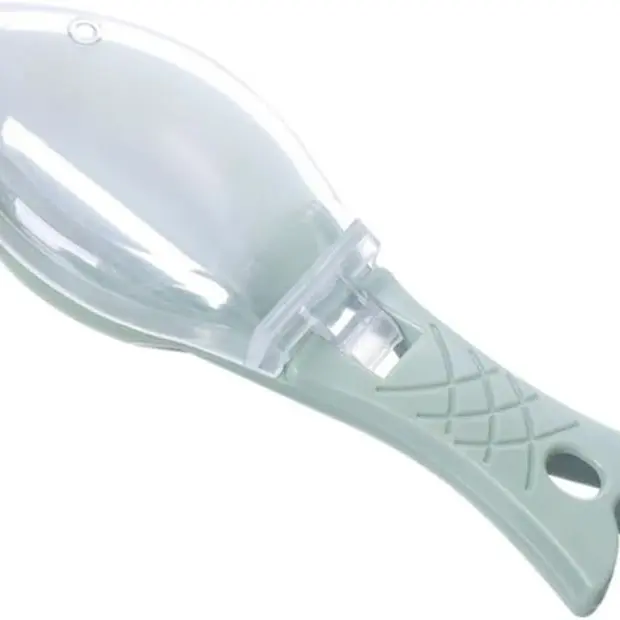 Fish Scaler, Fast Fish Scale Remover, Fish Descaler Tool Skin Brush Scraping Cleaning Scraper, Blue, 6.3 inch