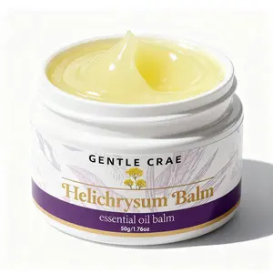 Helichrysum Moisturizing Balm – Natural Beeswax & Almond Oil Salve for Smooth, Hydrated Skin (1.76oz)