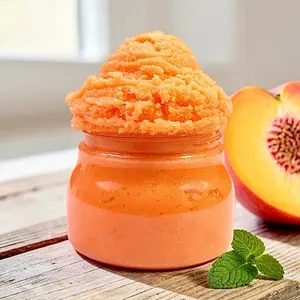 CitrisSan Peach Parade Foaming Sugar Scrub - Gentle Exfoliating Body Care for Smooth Skin