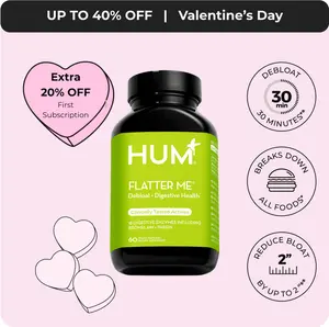 HUM Nutrition Flatter Me Digestive Enzymes, 60 Capsules