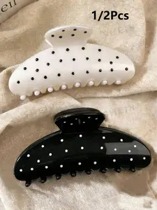 Women's Fashion Polka Dot Hair Clips, Casual Simple Hair Accessories, Perfect for Afternoon Tea, Campus, Valentine's Day, Mother's Day