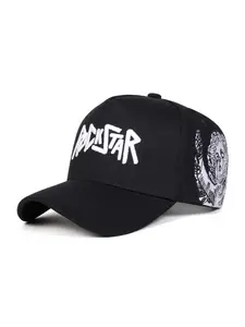 Unisex Rockstar Five-Sided Baseball Hat, Adjustable Sun Protection Casual Hat for Spring & Fall, Outdoor Travel Beach Vacation