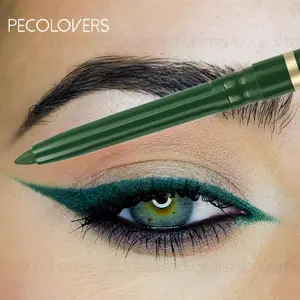 1pc Green Waterproof Eyeliner Gel Pen, High Matte Eyeliner Lasting Shiny Eye Makeup, Rich And Fitting Colors, Natural Depiction And Filling, Suitable For All Light Beige Types, Ideal For Beginners