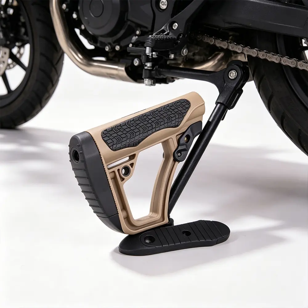 Compatible with DD-style mounts; motorcycle rear support bracket; heavy-duty nylon replacement mount with padding (includes replaceable rubber pad)