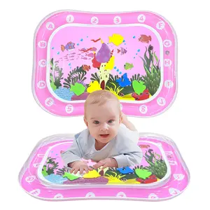 New Crawling Water Play Mat, Inflatable Game Pad, Kids Water Mat, Sensory Stimulation Early Development Activity Center