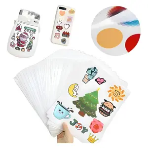 30/50 Sheets Glossy Self-Adhesive Vinyl A4 Paper, Inkjet Printing, High-Quality Matte Finish, Durable and Flexible Material
