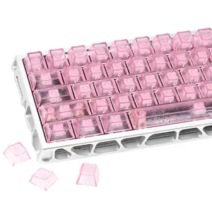 Carbon Fiber Frosted Keycaps, Frosted Clear Transparent Keycap Set for Mechanical Keyboard, High-Quality Replacement Keys, Durable & Stylish Design, Oem Compatibility, Frosted Finish