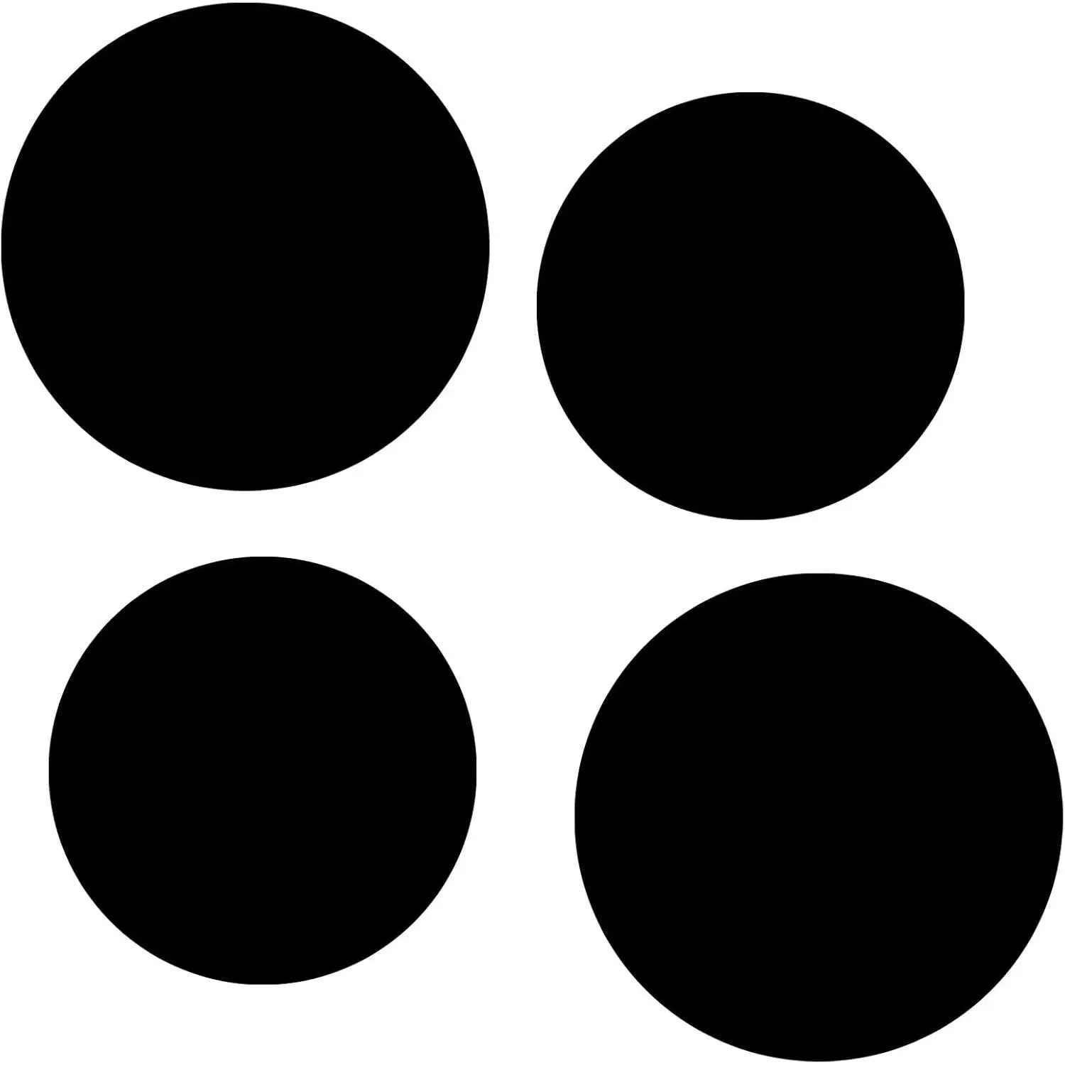 Black Electric Stove Burner Covers Set Pack - Multi-Size, 2 Large 10-Inch Round Covers, Easy-Clean Kitchen Accessory for Counter Space Expansion, Stovetop Decor