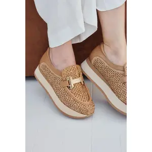 Camille Woven Raffia by Softwaves - Noisette