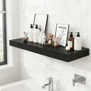 Wooden Floating Shelf Set, Wall-Mounted Storage Solution for Bathroom Kitchen Office Decor, Durable Wooden Design for Organized Spaces, Decoration Items, Wall Shelf Unit