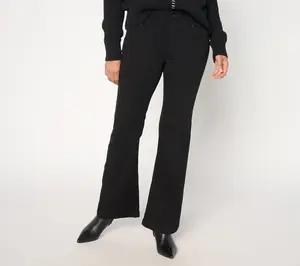 Liverpool Los Angeles Gia Glider Pull-On Seamed Jeans-Blk Rinse