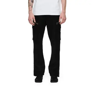 Suede Zip Cargo Pant