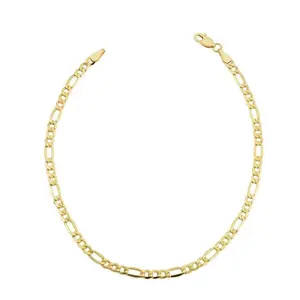 10k Yellow Gold 3.5-millimeter Figaro Bracelet