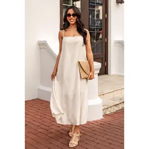 A Little Bit Of Love Linen Maxi Dress