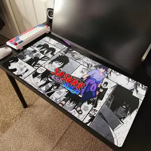 Sasuke Uchiha Desk Mat Mousepad, Anime Mouse Pad, Desk Mat, PC Accessories.
