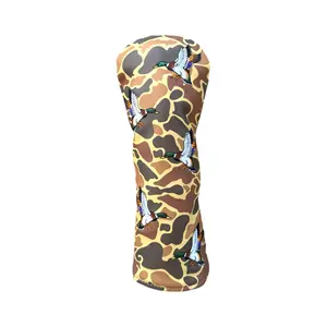 Mallard Duck Hunter Golf Fairway Wood Headcover - Unique Camo Print Protection for Your Club - Enhances Look & Keeps Clean