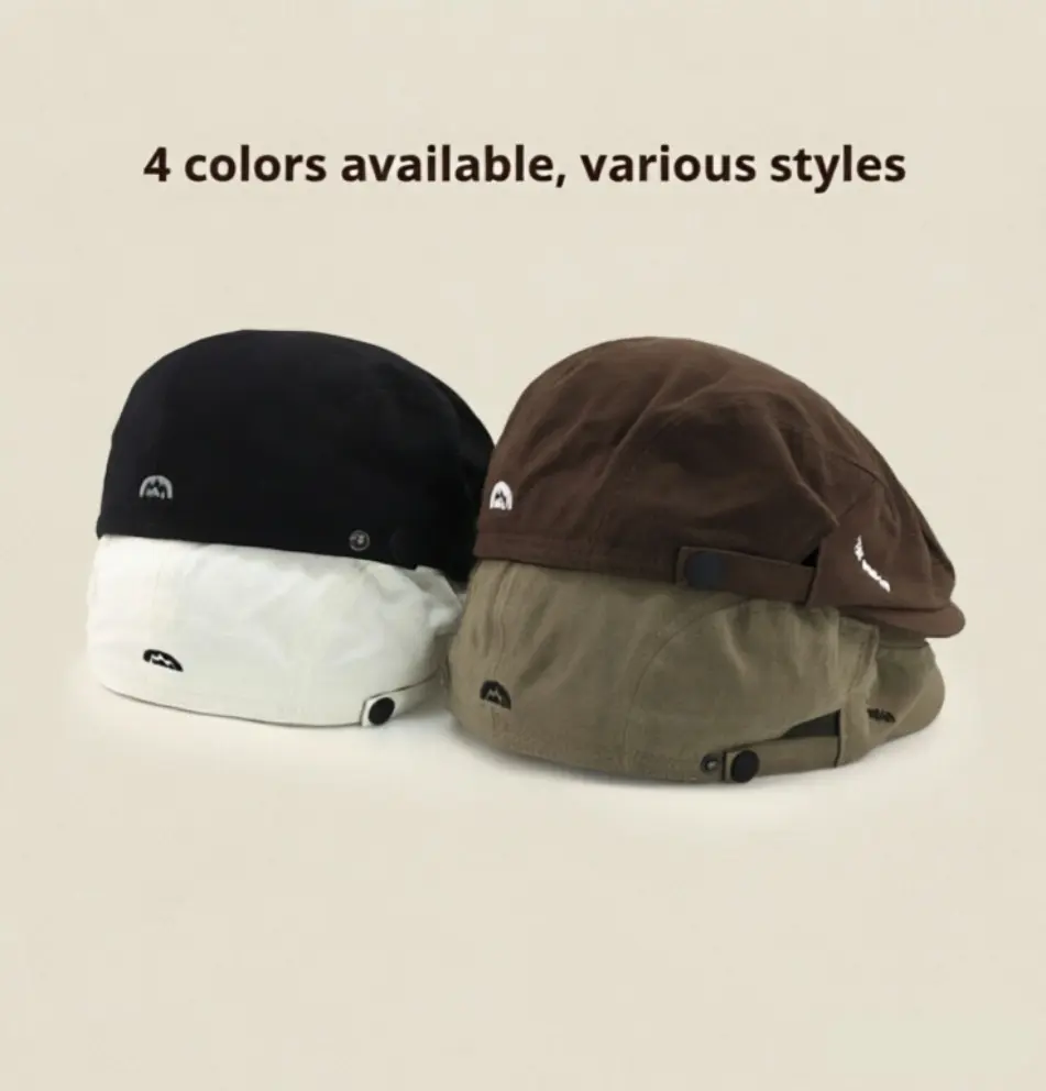2026 Spring-Summer New Reversible Beret Hat - Unisex Vintage Forward Newsboy Cap for Sports & Outdoor Use