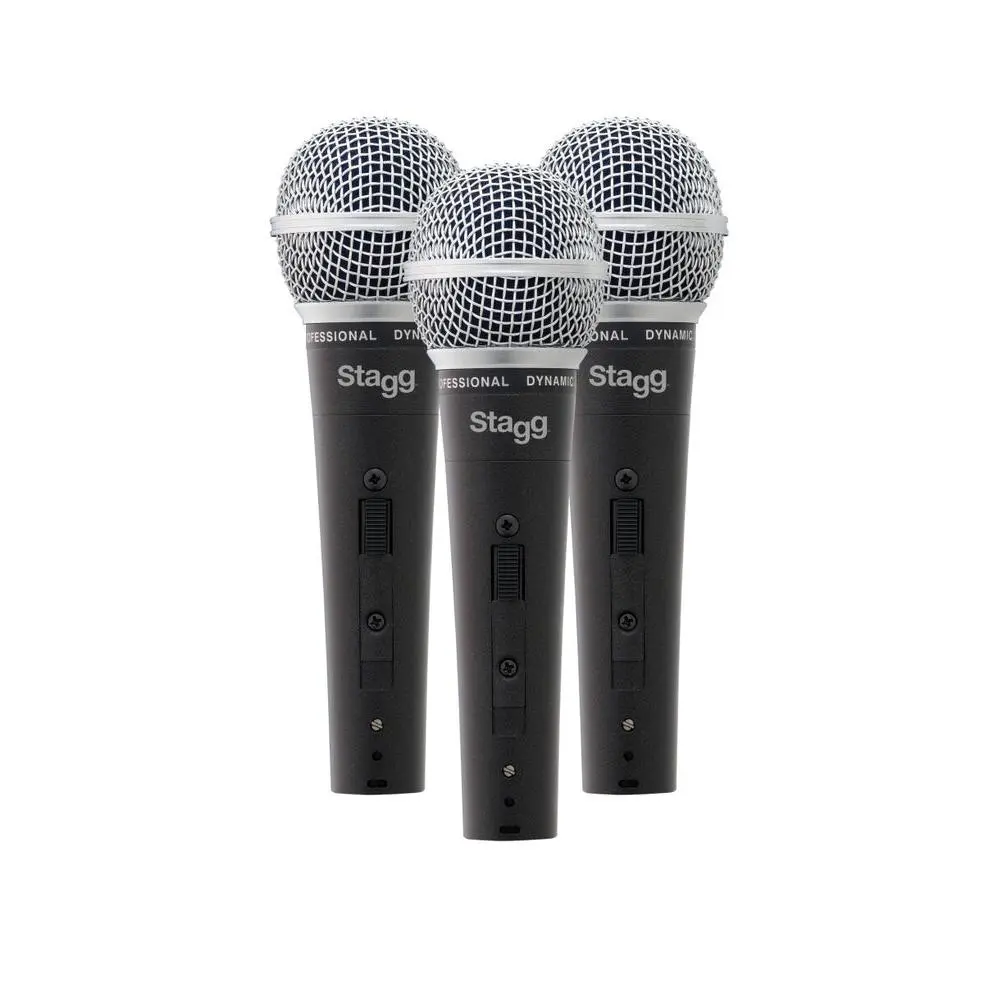 Stagg SDM50-3 Conjunto De 3 Micrófonos Dinámicos