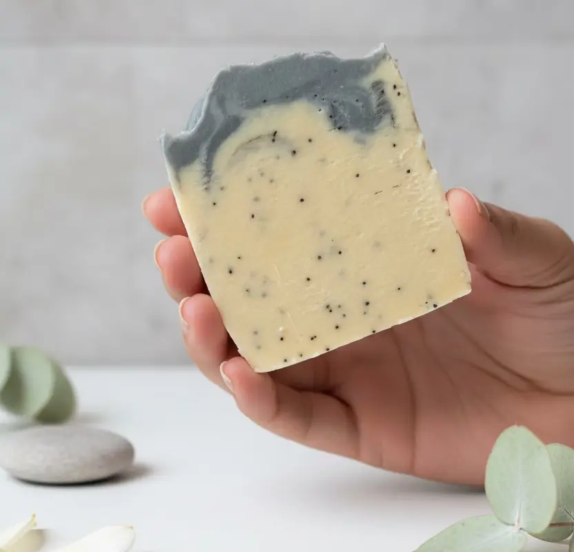 Calendula Chamomile Charcoal  Goat Milk Bar Soap