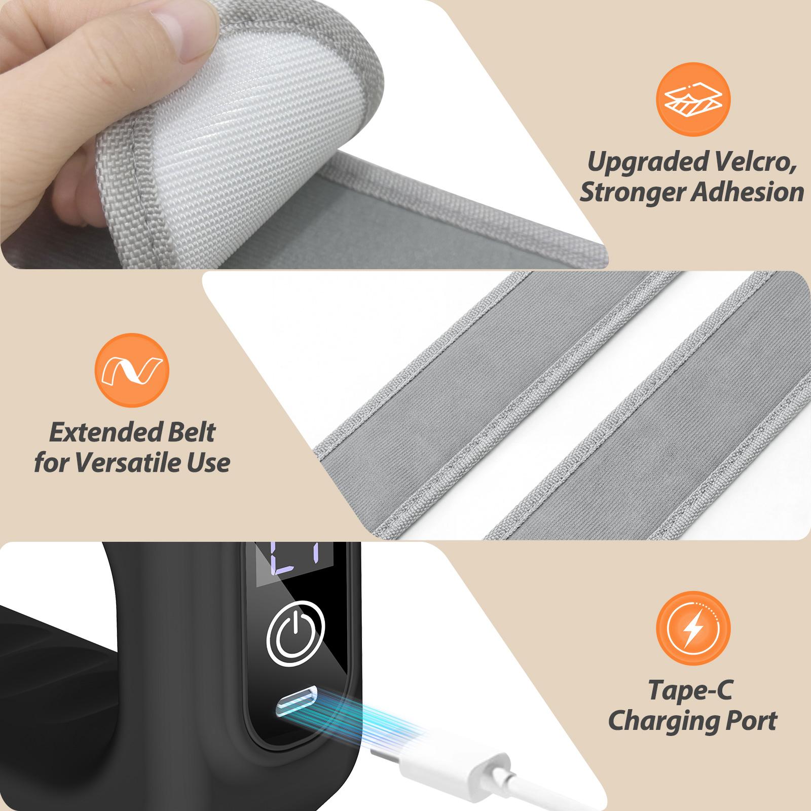 ADDWIN 2026 New Fascia Ring R10 Mini Muscle Recovery Fascia Device upgraded adjustable strap fits Up to 55in waist, Cordless Rechargeable, Designed for Waist & Back Muscle Recovery portable massager parents gift