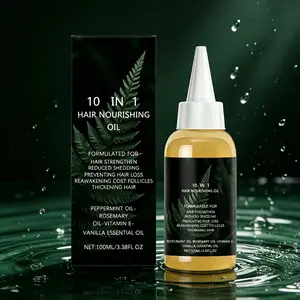 10 in 1 Hair Nourishing Oil 100ml – Blended with Peppermint, Rosemary & Vitamin E for Healthier-Looking Hair Daily