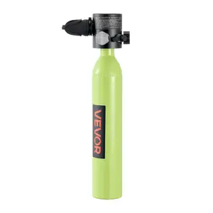 Mini Scuba Tank, 0.5L Portable Diving Tank for Underwater Breathing, Reusable Lung Diving Cylinder up to 10 Minutes Dive Time, Emergency Rescue Pony Bottle with Bag and Lanyard for Snorkeling