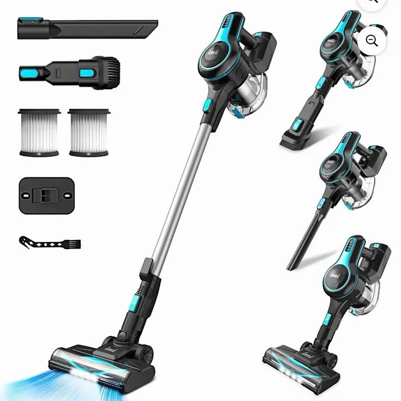 INSE N5T 6-in-1 Cordless Stick Vacuum, Blue