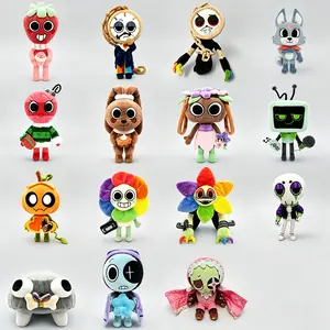 Full Set All 15 Characters Dandy's World Plush Toys, Dandy Astro Vee Sprout Gourdy Bobette Pebble Dyle Cocoa Bassie Soft Stuffed Animal Dolls, Ultra Squishy Huggable Collectible Game Figures, Bedroom Decor Gifts for Kids Teens Game Fans Collectors