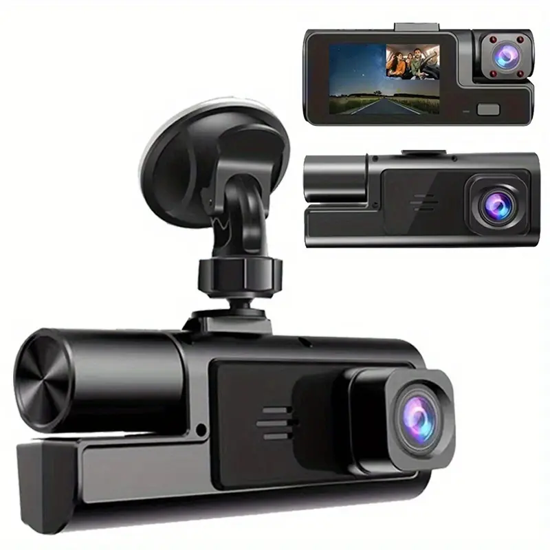 Car Dashcam Vehicle HD 1080P & 480P Dual Lens Car Camera with Wide-Angle Recording, Enhanced Night Vision, Motion Detection, Loop Recording, G-Sensor, Auto Lock, 24H Parking Monitor for Cool Car Stuff, Auto Parts Accessories summerwins,summerwins