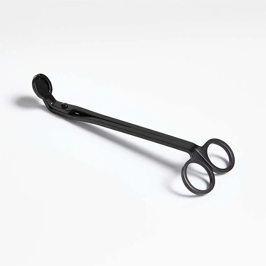 Matte Black Wick Trimmer for Even Burn and Extended Life Decor Ornaments