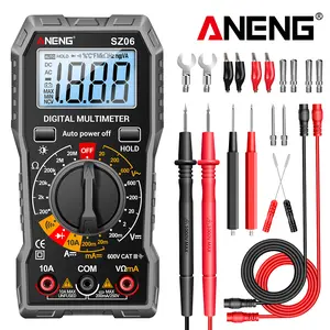ANENG SZ306 Black Professional Smart Digital Multimeter - Automotive & Circuit Tester, Measures AC/DC Voltage, DC Current, 20 MOhm Max Resistance, Diodes,ohm volt amp meter  smart multimeter emf meter