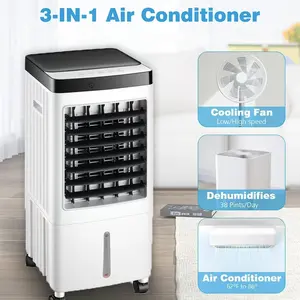 3-in-1  Portable Air Cooler with Remote Control, 45° Oscillation, 3 Modes, 4 Ice Packs – Quiet & Efficient Evaporative Cooling Fan for Home & Office