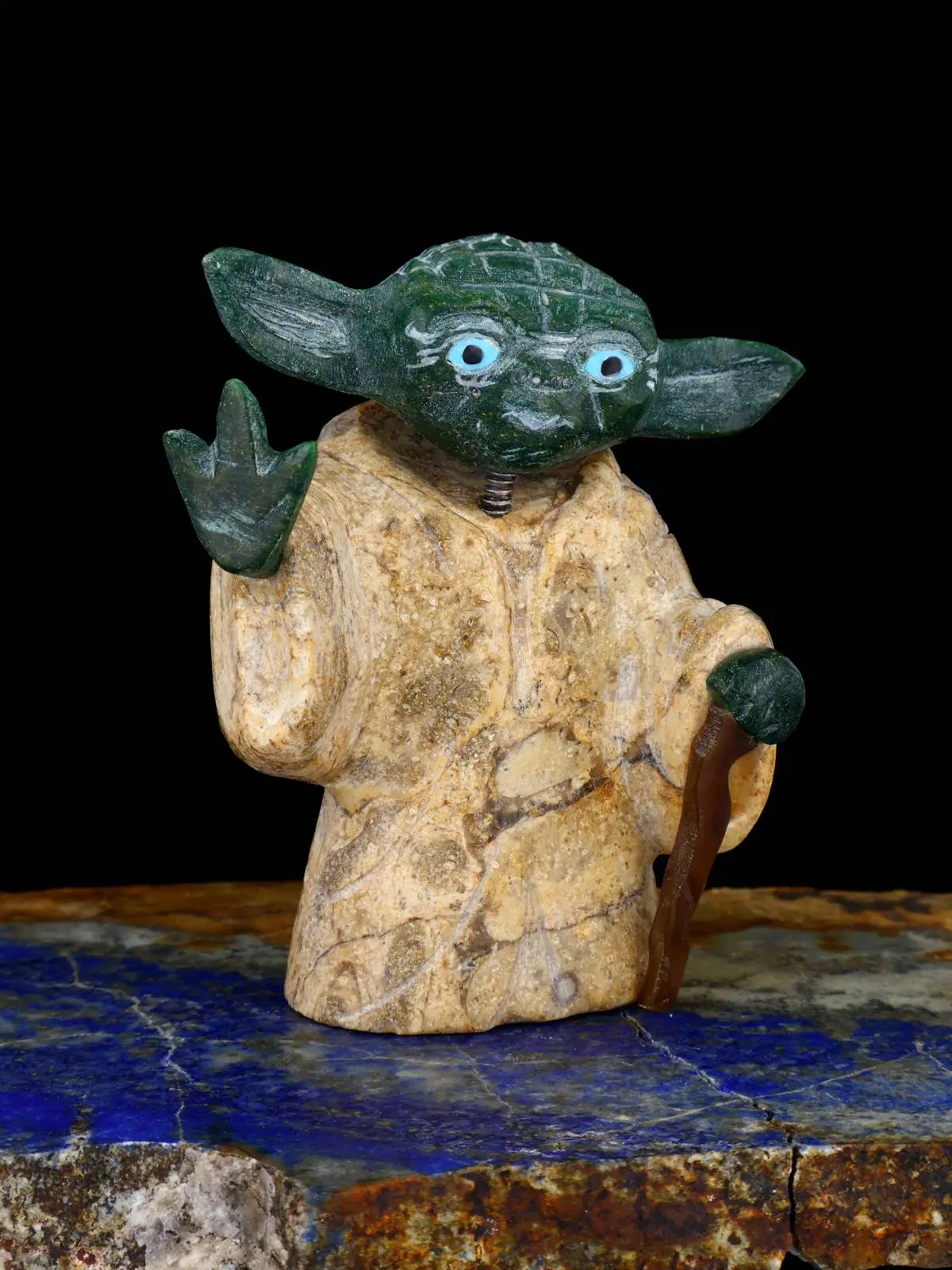 Serpentine Yoda Zuni Fetish