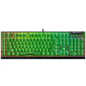 Razer BlackWidowV4 X Gaming Keyboard Green Switch - Minecraft Edition: No Wireless Tech