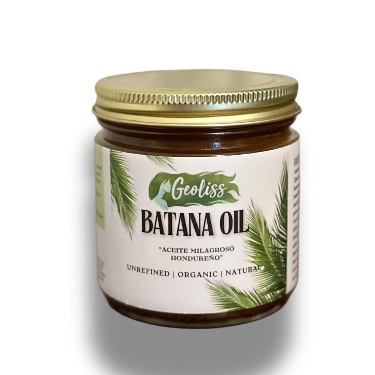 Geoliss 100% Unrefined Raw Batana Oil 8 oz Glass Jar - "Acécie Milagroso" for Healthier Hair, Great Gift for Women & Men - Comfort