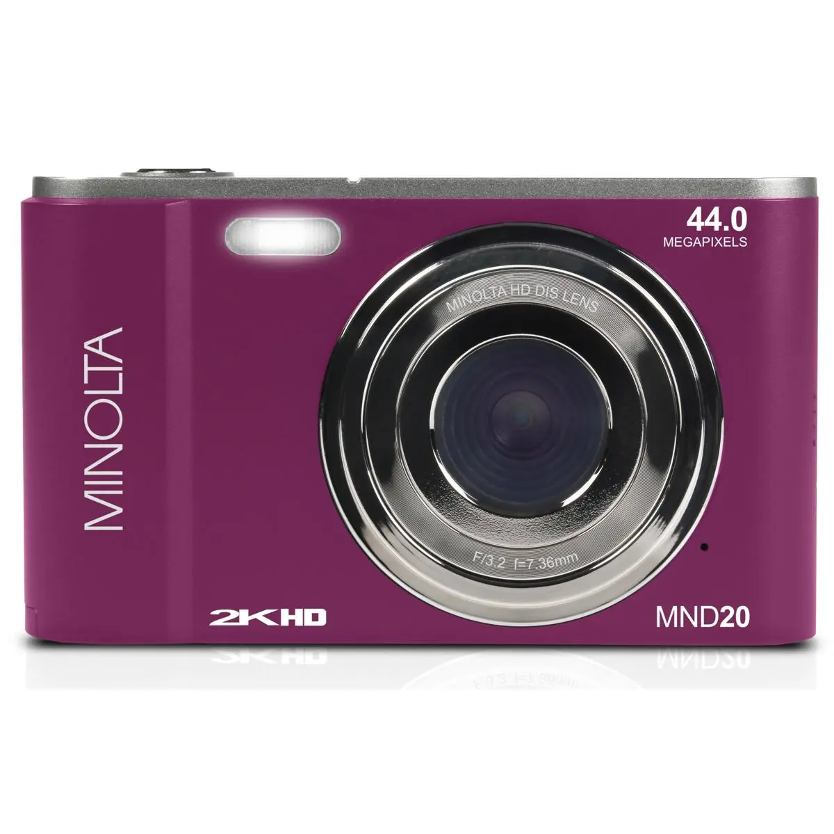 Minolta MND20 44 MP 2.7K Ultra HD Digital Camera (Magenta)