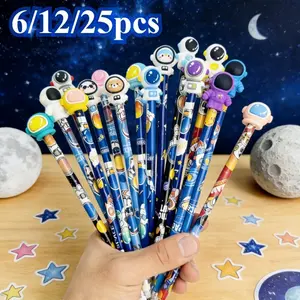 6/12/25 Astronaut Pencil HB, Pencil for Professional Artistic Use, Office Writing Universal Pencil, Suitable for Office Supplies, Professional Artistic Use, Wooden Pole Pencil for Artistic Creation