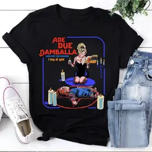 Bride of Chucky Ade Due Damballa Horror T-Shirt - Chucky & Tiffany Halloween Classic Top Gift for friends graphic tees