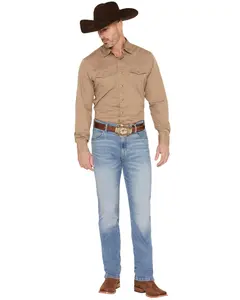 Wrangler Men's Retro Light Wash Slim Straight Stretch Denim Jeans - 112378856