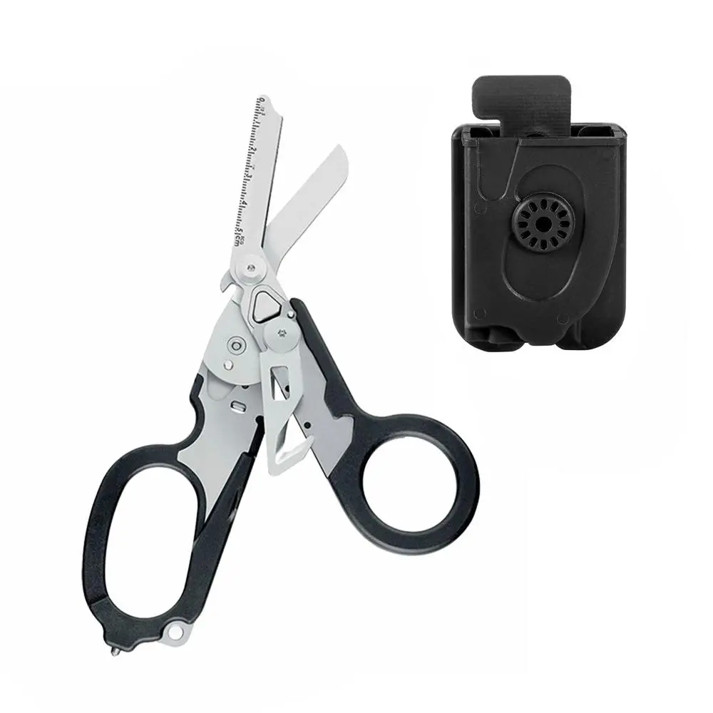 Multifunctional Folding Cutting Scissors, Portable Stainless Steel Scissors with Scabbard, Tool Kit Set, Edc Tool for Outdoor Camping, Hand Tools for Home Use, Heavy Duty Tools, Heavy Duty, Cutting Hardware, Cutting Supplies, Metal Shears