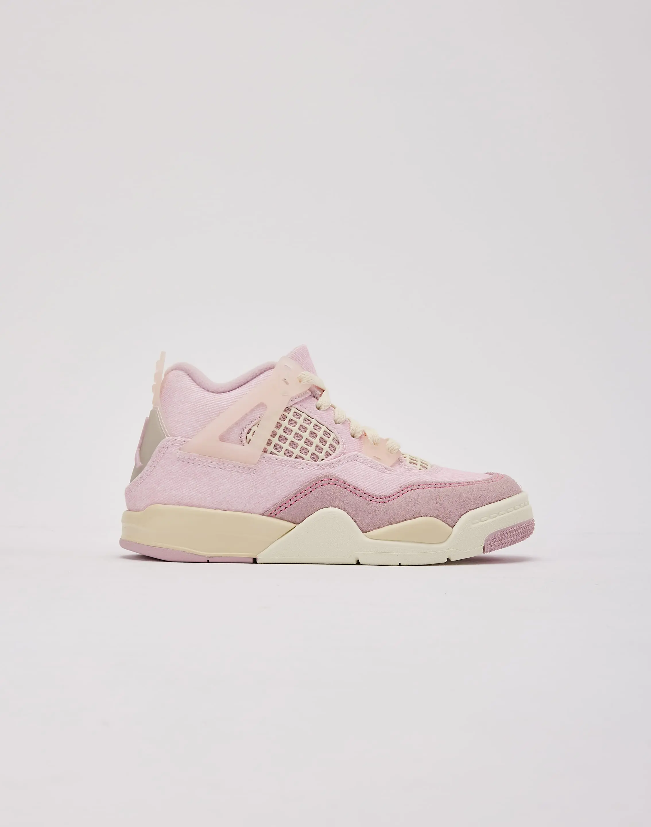 Kids Jordan Air Jordan 4 Retro 'Pearl Pink and Iced Carmine' Pre-School